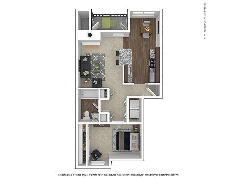 A1-729 Floorplan at Stark Street Crossings