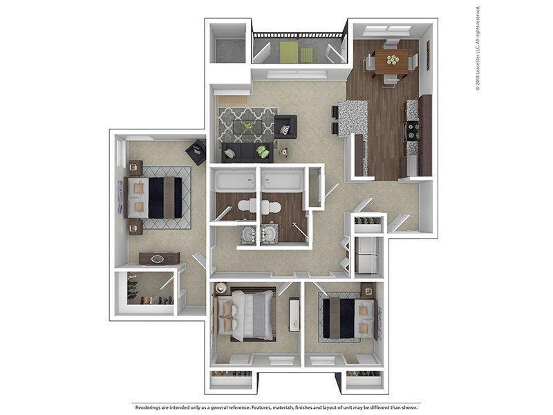 C2-1165 Floorplan at Stark Street Crossings