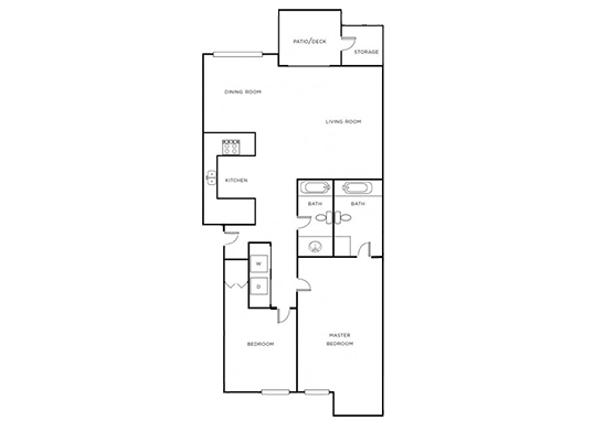 Floorplan for Eleven Pines Apartments