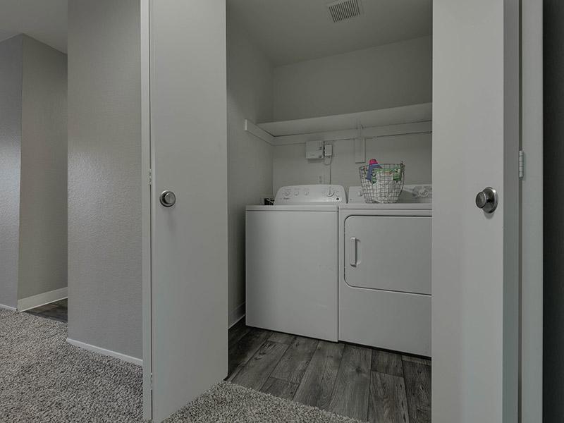 Laundry Room With Washer And Dryer | Powell Valley Farms Apartments in Gresham OR