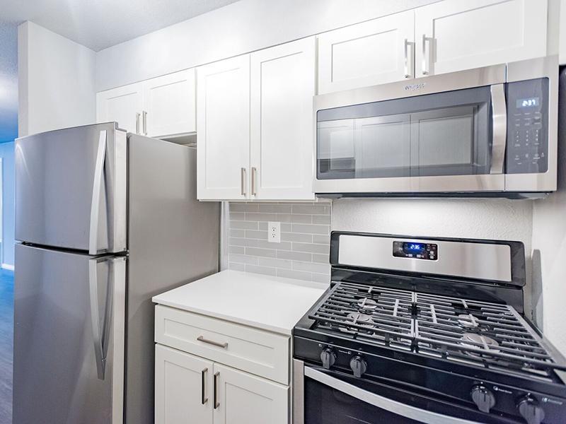Kitchen with Stainless Steel Appliances | Joshua Tree Apartments Salt Lake City, UT