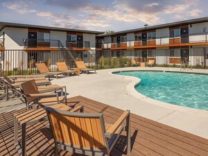 Poolside Seating | Joshua Tree Apartments Salt Lake City, UT