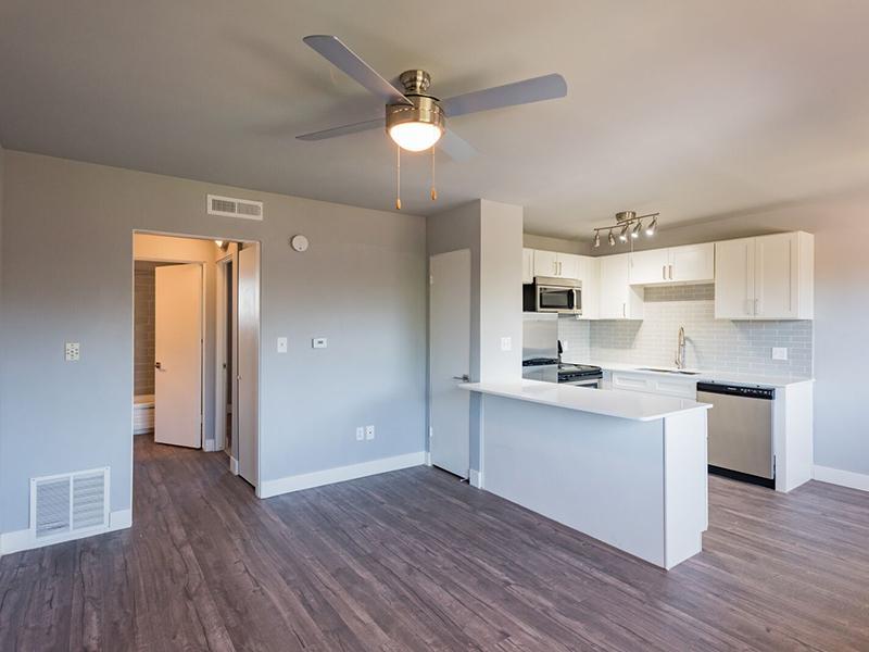 Living Area and Kitchen | Joshua Tree Apartments Salt Lake City, UT
