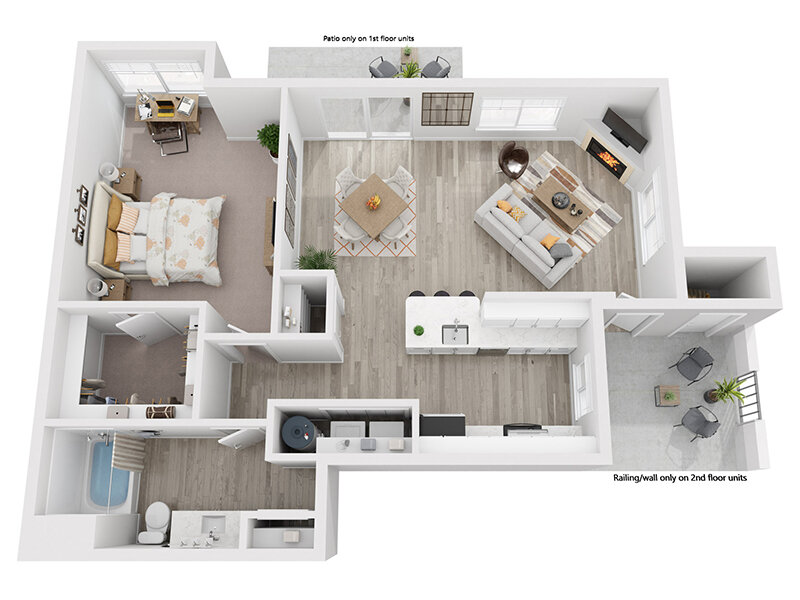1 Bedroom Floor Plan