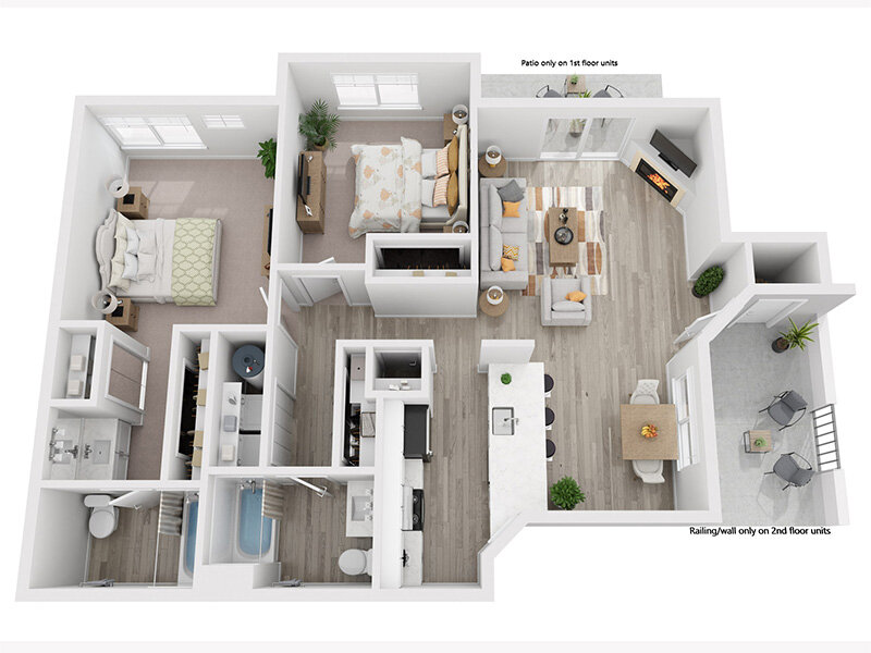 2 Bedroom - Medium Floor Plan