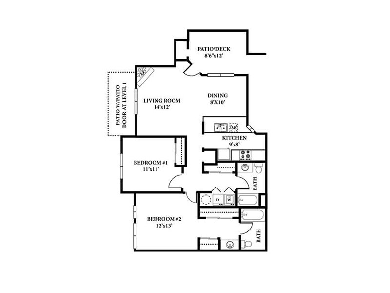 2 Bedroom - Medium Floor Plan