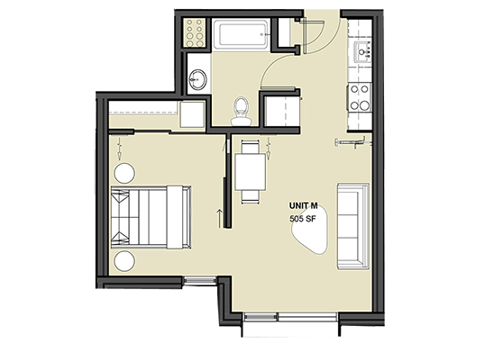 Floorplan for Forty One 11 Apartments