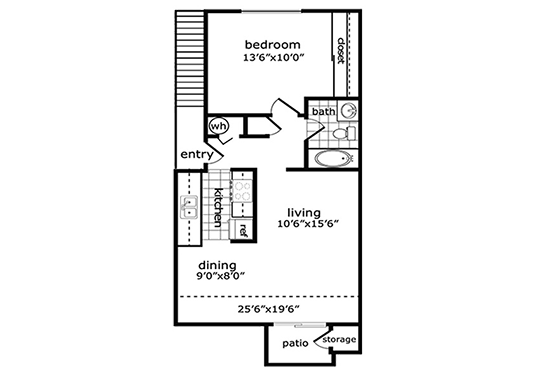 Floorplan for Habitat Apartment Homes Apartments
