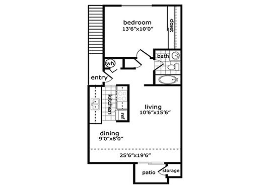 Floorplan for Habitat Apartment Homes Apartments