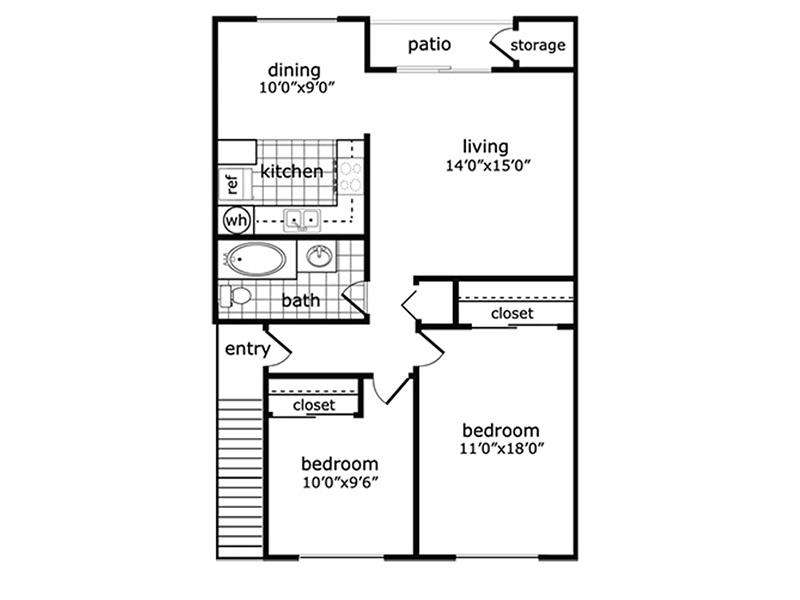 B1 Floorplan at Habitat Apartment Homes