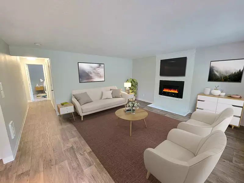 Living Room | Habitat Apartments in Portland, OR