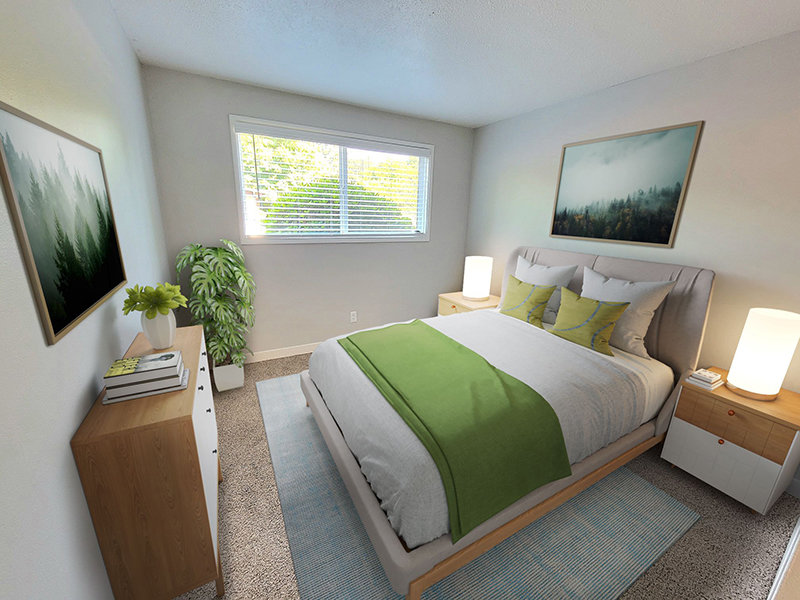 Spacious Interior Bedroom | Habitat Apartment Homes