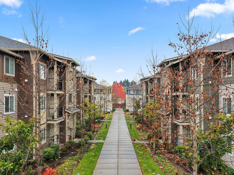 Sidewalk Path | Baseline Woods Apartments in Beaverton, OR
