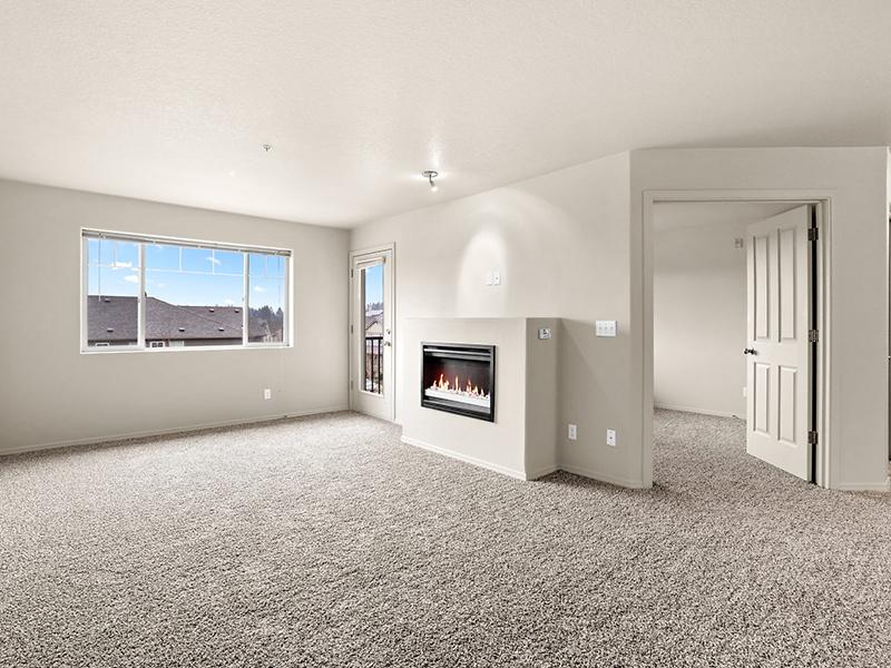Carpeted Living Space | Baseline Woods Apartments in Beaverton, OR