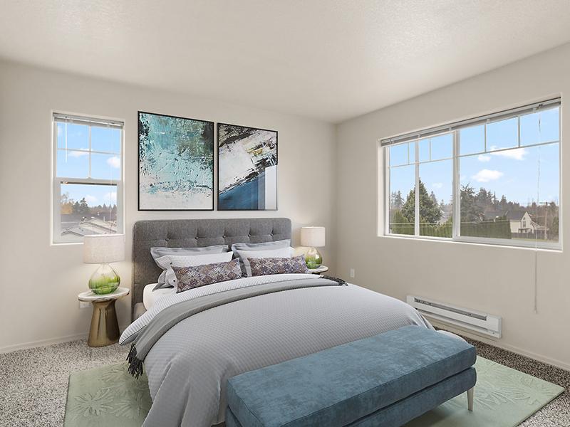 Bedroom Windows | Baseline Woods Apartments in Beaverton, OR
