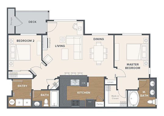 Floorplan for Cedar Falls Apartments