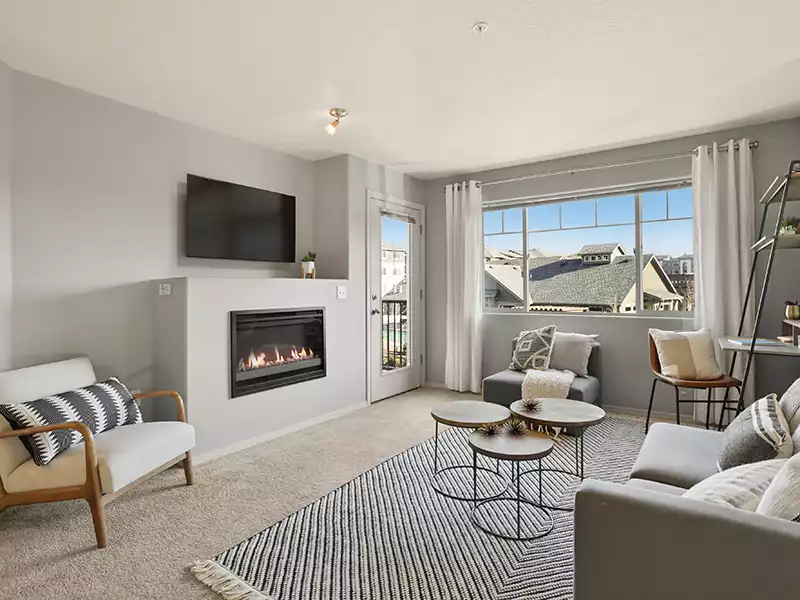 Living Room | Cedar Falls Apartments in Portland, OR
