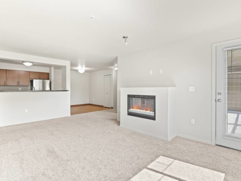 Fireplace | Cedar Falls Apartments