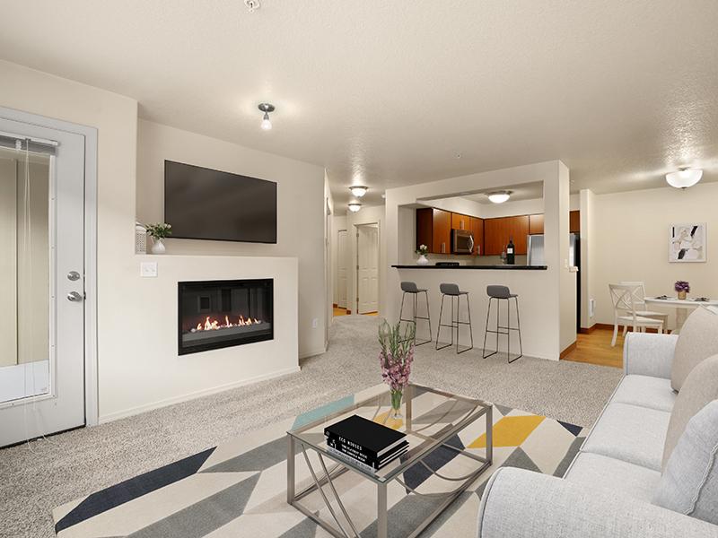 Furnished Living Space | Sunridge Terrace Apartments