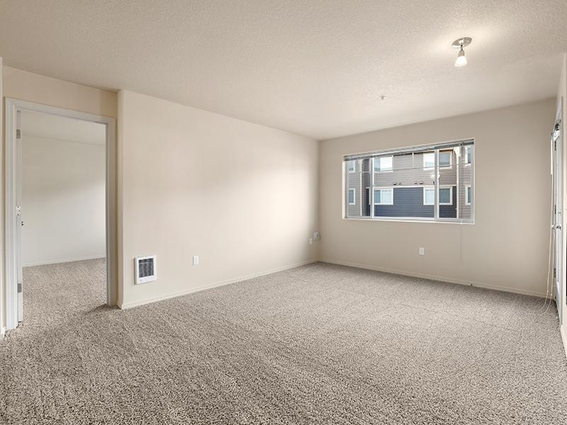 Carpeted Living Space | Sunridge Terrace Apartments