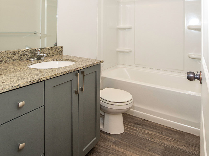 Bathroom with Tub | Mountain View Townhomes in Ogden, UT
