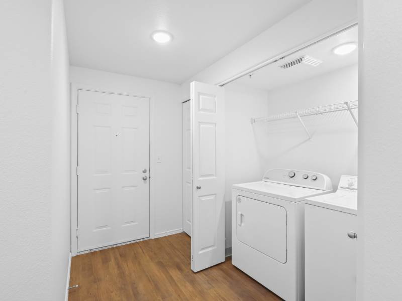 Laundry Room | Birch Floorplan | Hidden Creek Apartments