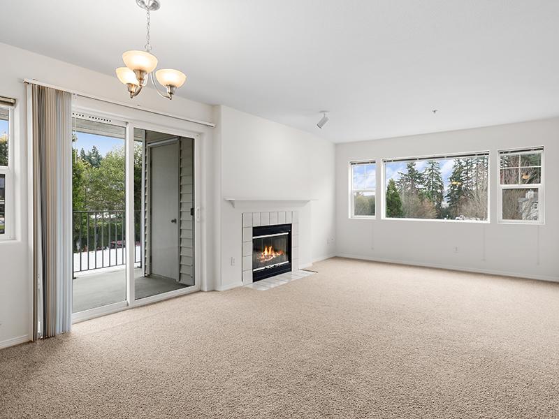 Fireplace | Woodview Apartments