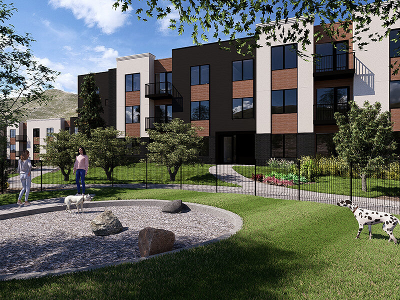 Apartment Grounds Rendering | Canyon View