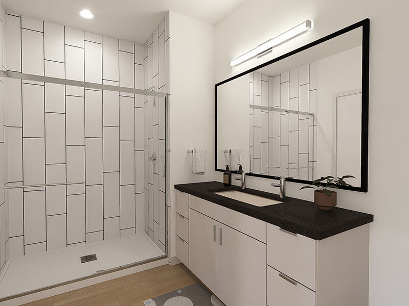 Interior Bathroom Rendering | Canyon View