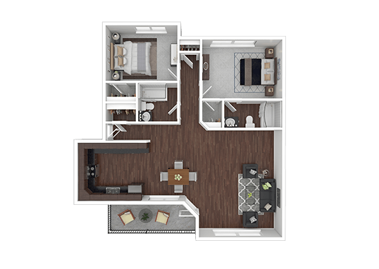 Floorplan for Blair Place Apartments