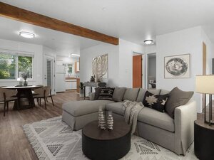 Model Living Room | Latitude 43 Apartments