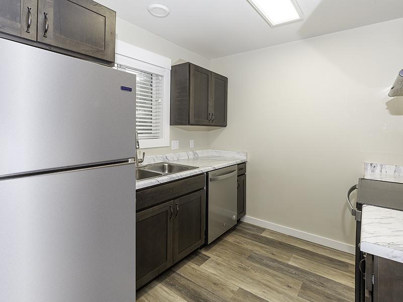 Kitchen | Renovated Unit | Latitude 43 Apartments