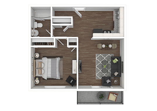 Floorplan for Aspen Meadows Apartments