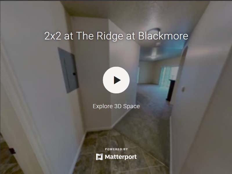 3D Virtual Tour of The Ridge at Blackmore Apartments