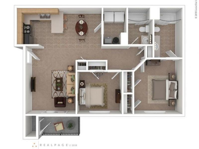 2 Bedroom 1 Bath apartment available today at The Village at Silver Ridge in Rock Springs