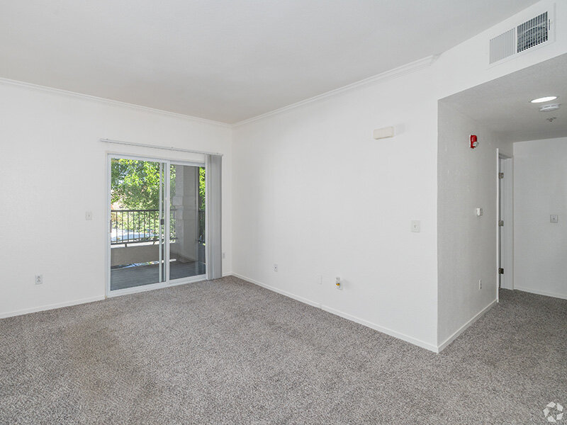 Front Room with Balcony Access | Crocker Oaks Apartments