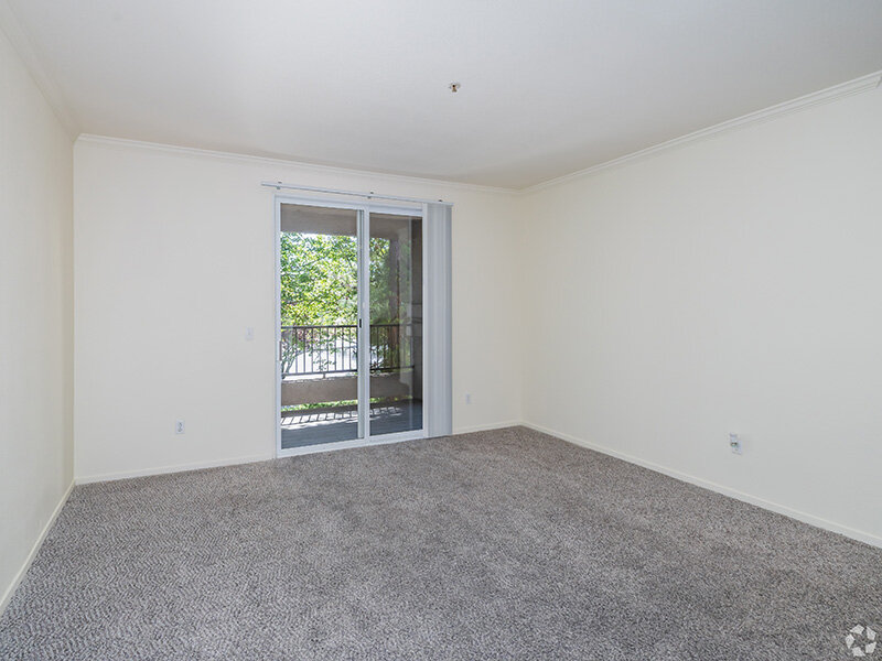 Carpeted Living Room | Crocker Oaks Apartments