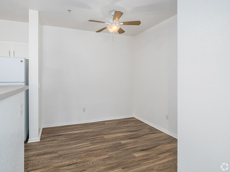 Dining Area with Ceiling Fan | Crocker Oaks Apartments