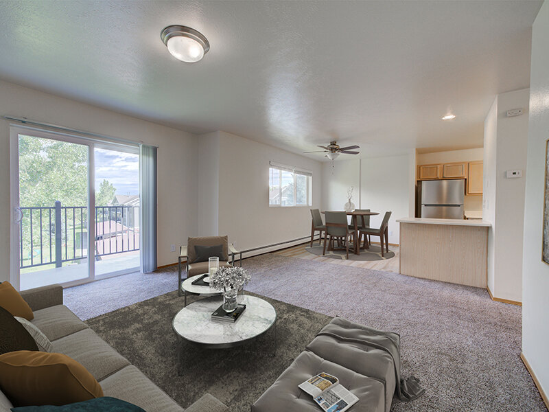 Living Room | Mountain View Apartments