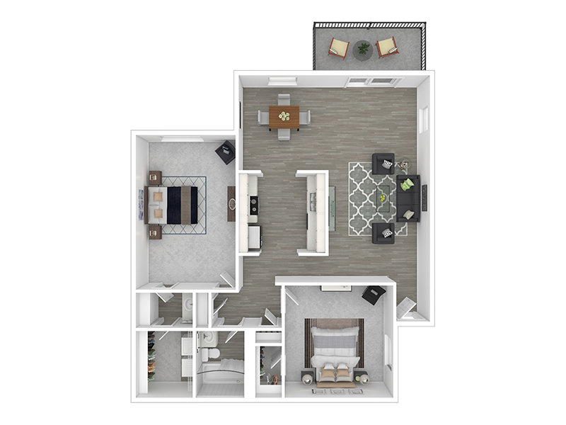 2x1 B floor plan