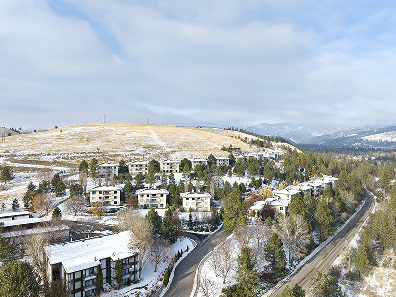 Aerial View of Buildings | Mountainwood Estates Apartments in Missoula, MT