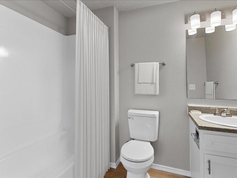 Bathroom | 1500 Stoddard St Apartments