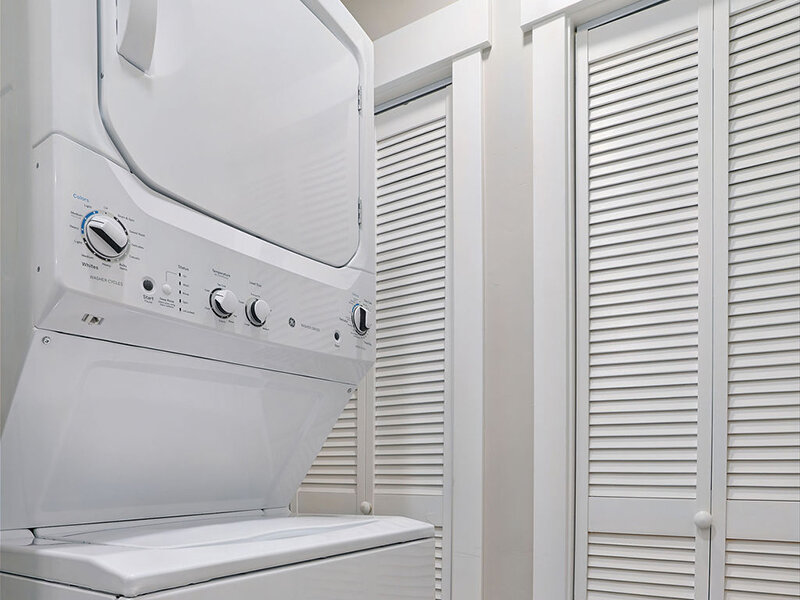 Stacked Washer & Dryer | Coyote Creek Apartments