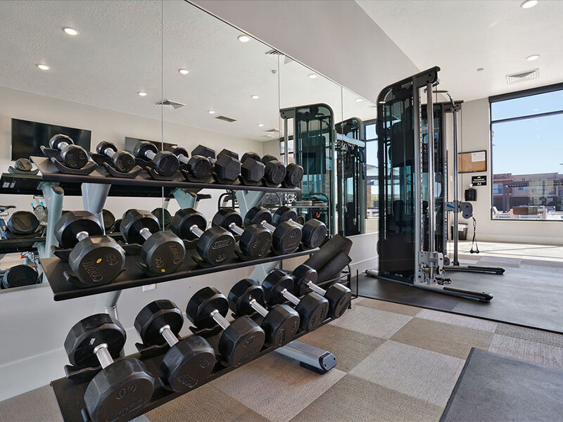 Weight Room | Coyote Creek Apartments