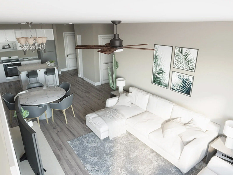 Living Room | Coyote Creek Apartments