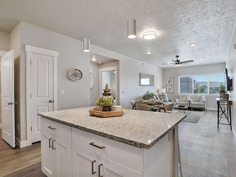 Kitchen Island | Coyote Creek Apartments