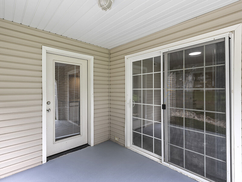 Entry to Apartment with Open Windows and Porch Light | Spring Creek