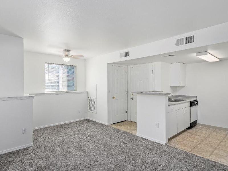 Living Room &  Kitchen | Cedar Square Apartments