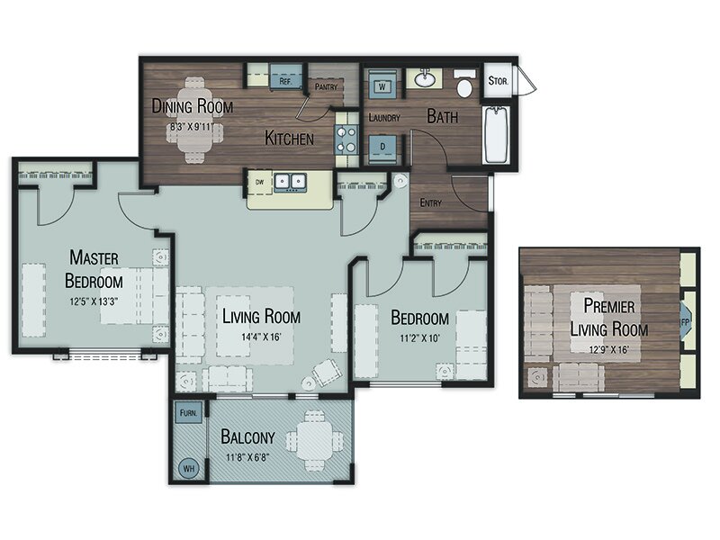 two Bedroom one Bathroom