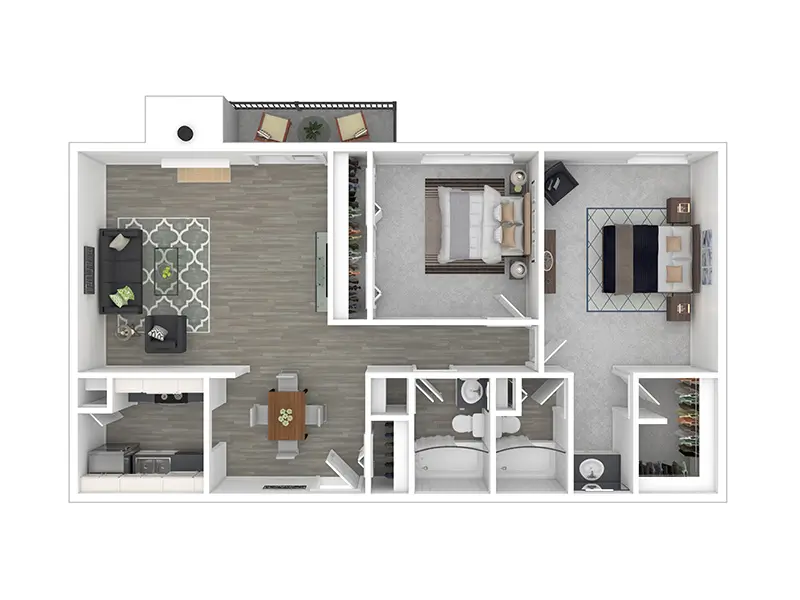 Millcreek floorplan at Foothill Place